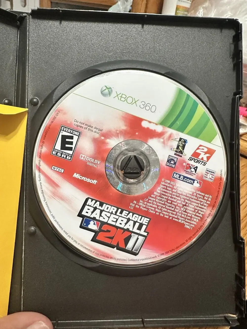 Major League Baseball 2K11 (Microsoft Xbox 360, 2011) DISC ONLY